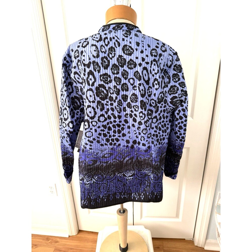 Catherines Lightweight Quilted Reversible Open Front Jacket Womens 1X 18-20W - Picture 2 of 7